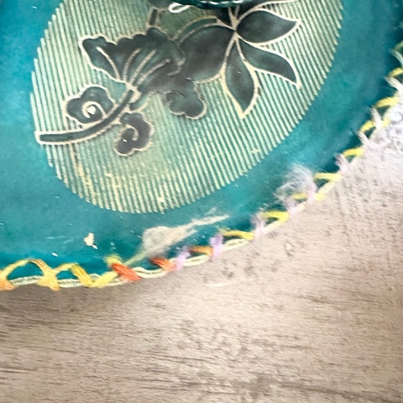 CORKYS POPPY TURQUOISE HAND PAINTED LEATHER SANDALS SIZe 9.5 - Picture 6 of 10